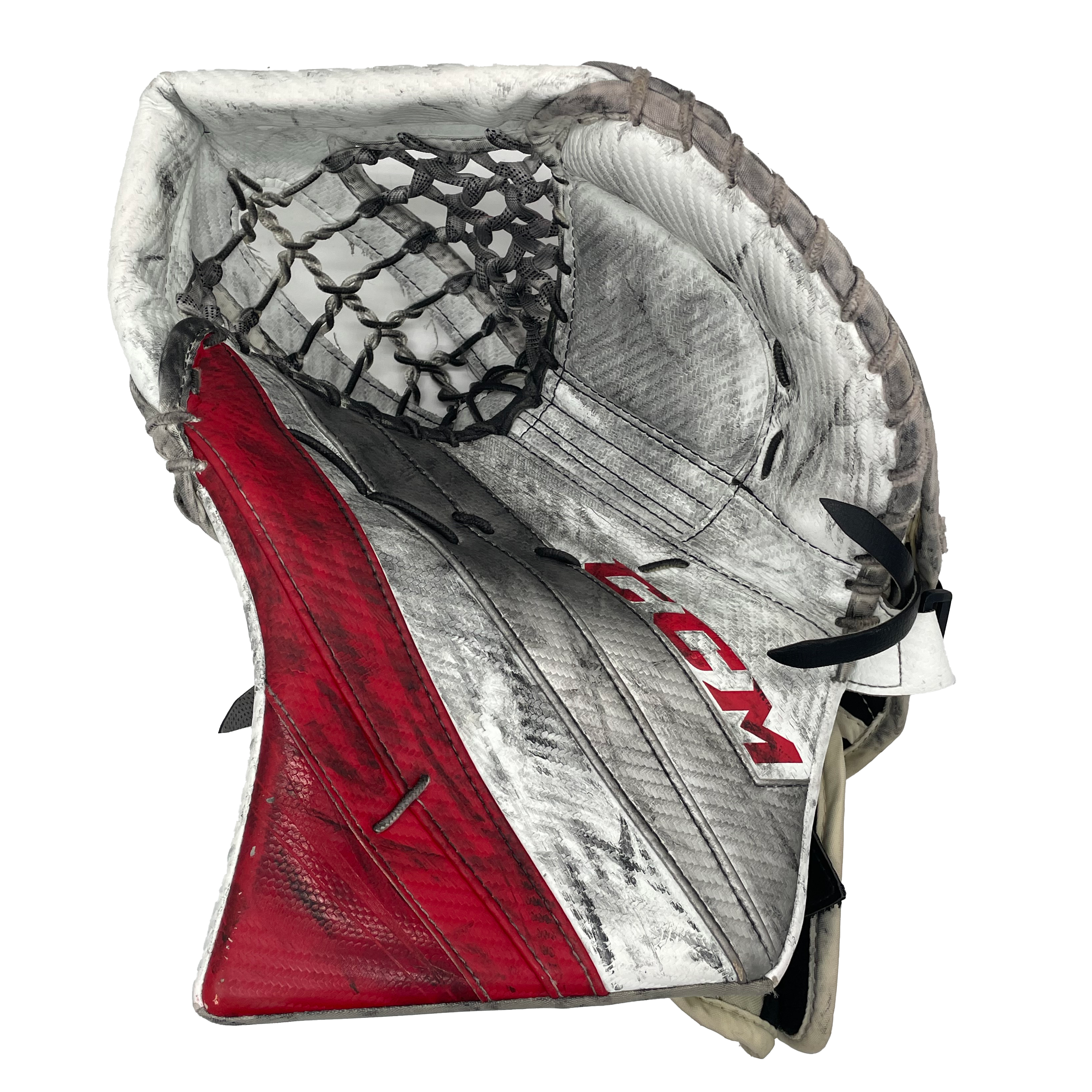 CCM Extreme Flex 5 - Ensemble de gardien de but complet Pro Stock d'occasion (rouge/blanc)